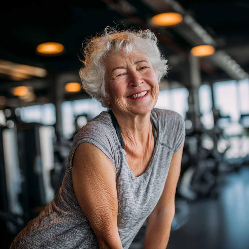Peaceful elderly European man sleeping comfortably in bed with a serene expression